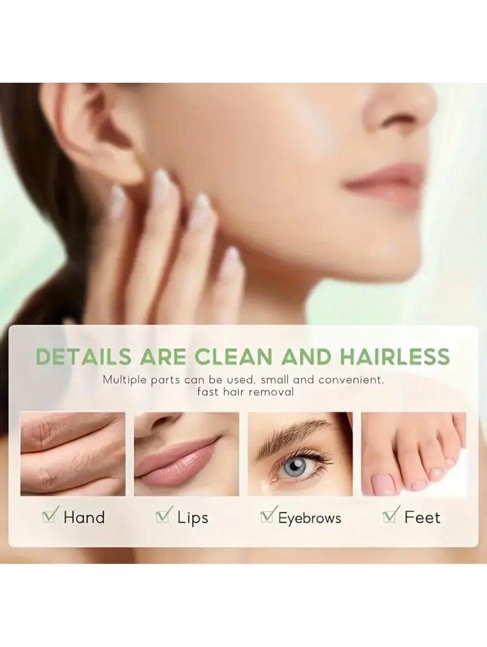 New - Gentle Facial Wax Strips 10Pcs Kit - Easy to Use